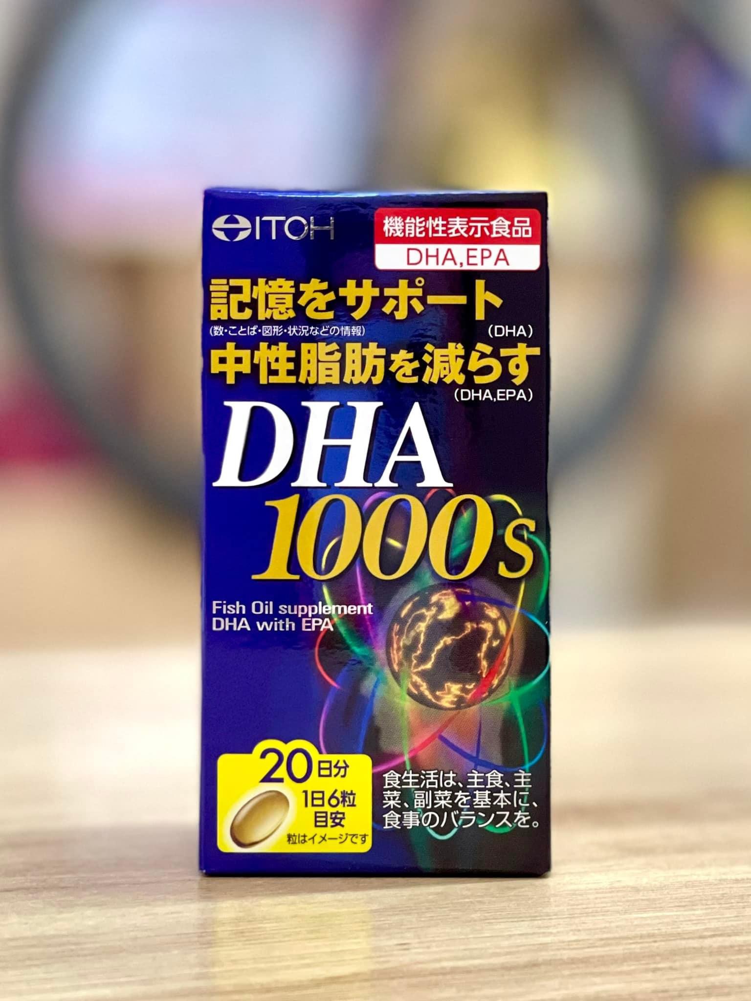 Viên uống bổ não ITOH DHA 1000mg 120 Viên