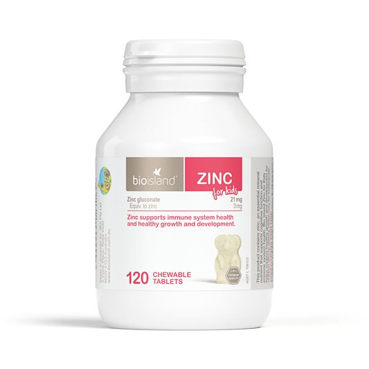 Viên nhai bổ sung kẽm cho trẻ Bio Island Zinc - 120 viên